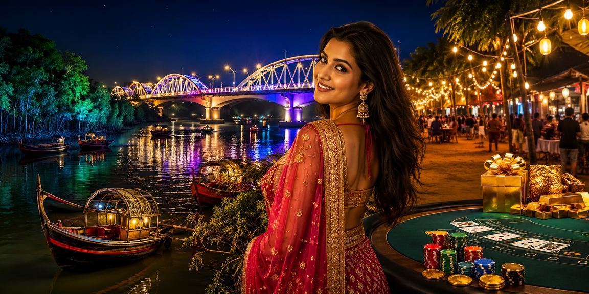 সুন্দরবনে অনলাইন জ্যাকপট খেলছে এক লোক